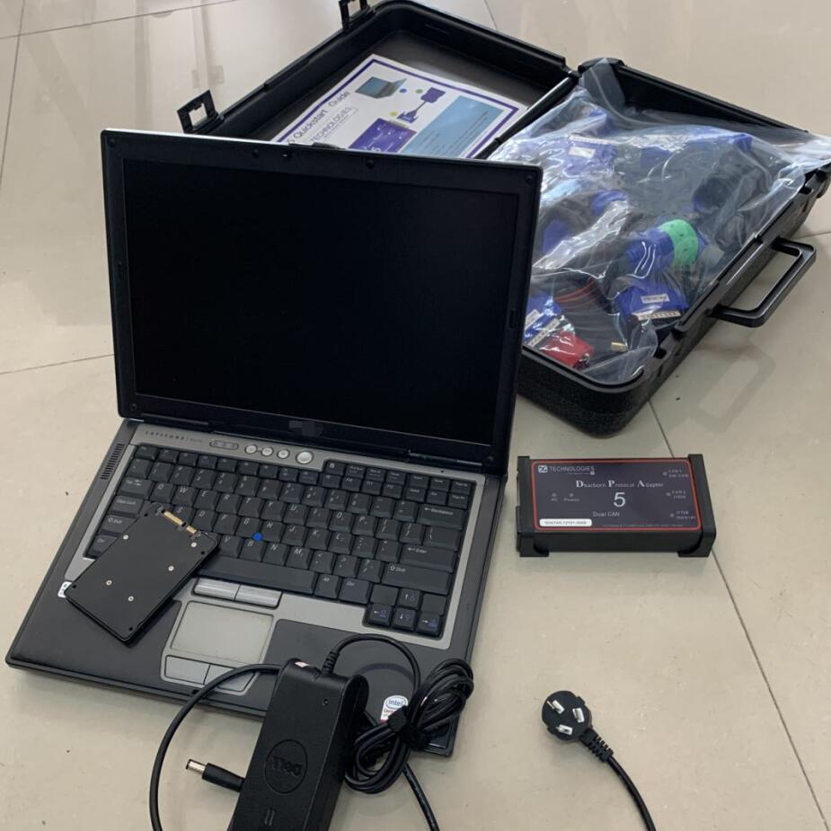 Dpa5 Dearborn Protocol Adapter 5 Heavy Duty Truck Scanner with D630 laptop Works For Multi-brands Support Multi-language
