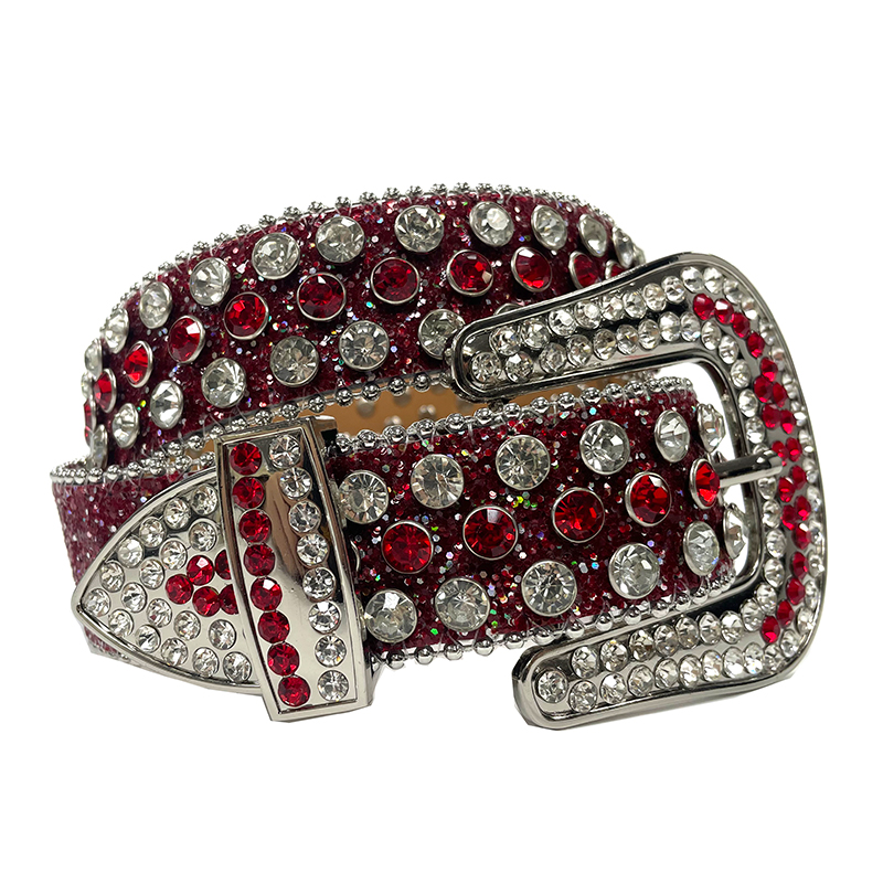 Western Cowgirl Cowboy Bling Bling Rhinestones Belt Quality Studded Belt For Women Men Fashion Cinto De Strass Ceinture Femme