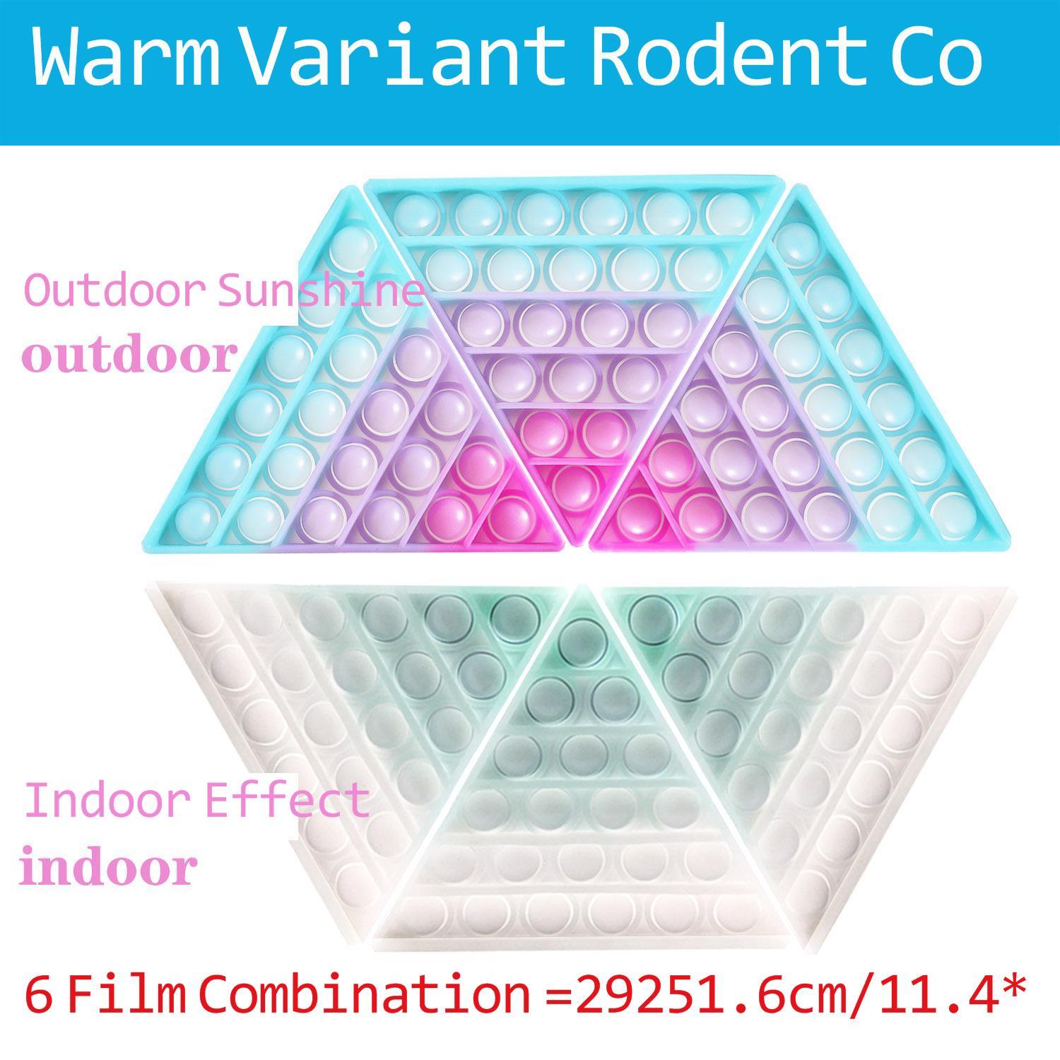 Changes Color in the Sun fidget push pop bubble poppers board rainbow color triangle finger bubbles puzzle poo its sensory stress relief ADHD needs kids adult G57WOE3
Changes Color in the Sun fidget push pop bubble poppers board rainbow color triangle finger bubbles puzzle poo its sensory stress relief ADHD needs kids adult G57WOE3