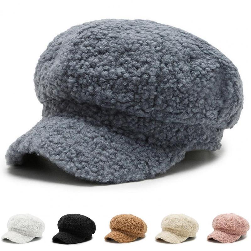 Berets Women's Lamb Wool Baseball Cap Women Beret Super Soft Fine Workmanship Solid Color Cashmere Female For Date, White
Berets Women's Lamb Wool Baseball Cap Women Beret Super Soft Fine Workmanship Solid Color Cashmere Female For Date, White