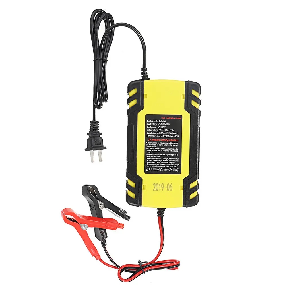 Digital LCD Display 8A/4A Touch Screen Pulse Repair Battery Charger For Car Motorcycle Lead Acid Agm Gel Wet