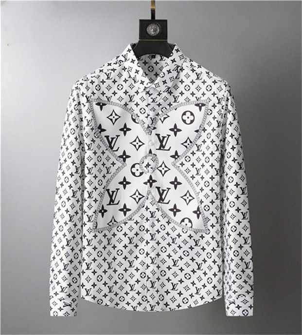 2021 summer Luxury Designer Men's Business Casual Shirt Long sleeve Stripe lapel shirts masculine social fashion plaid -3XL#AP352, White;black
2021 summer Luxury Designer Men's Business Casual Shirt Long sleeve Stripe lapel shirts masculine social fashion plaid -3XL#AP352, White;black