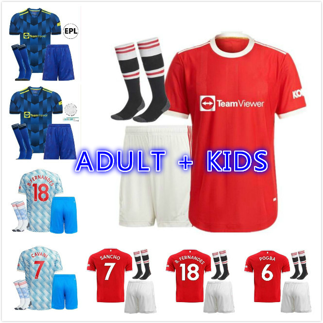 21 22 SANCHO Manchester soccer jerseys 2021 2022 CAVANI FERNANDES POGBA LINGARD RASHFORD football shirts united uniforms man + kids kit jersey
21 22 SANCHO Manchester soccer jerseys 2021 2022 CAVANI FERNANDES POGBA LINGARD RASHFORD football shirts united uniforms man + kids kit jersey