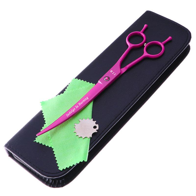 Hair Scissors Brand 8 Inch Professional Pet Grooming Set Japan 440C Dog Shears Cutting Curved Upward Of Pink With Bag
Hair Scissors Brand 8 Inch Professional Pet Grooming Set Japan 440C Dog Shears Cutting Curved Upward Of Pink With Bag