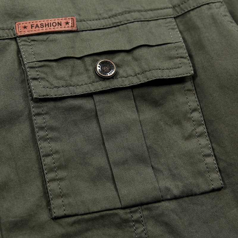 Shirts Summer High Quality Men's Fashion Casual Short Sleeve Shirt Cotton Tops Male Military Style Shirt Camisa Male 210518