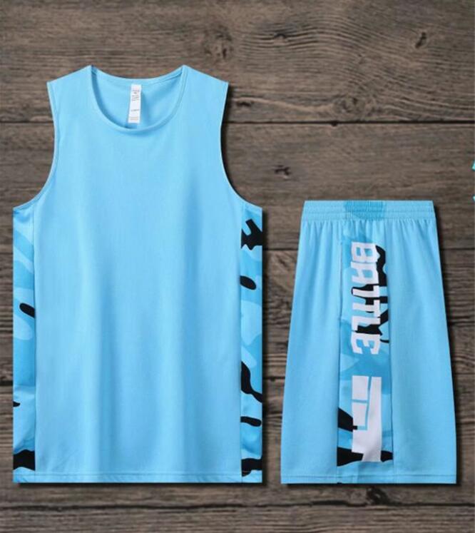 DIY Pirnted Basketball Jerseys Set Uniforms kits Men Women Unisex Shirts Shorts Suit Sports Clothes Custom Made Sportswear Light blue
DIY Pirnted Basketball Jerseys Set Uniforms kits Men Women Unisex Shirts Shorts Suit Sports Clothes Custom Made Sportswear Light blue