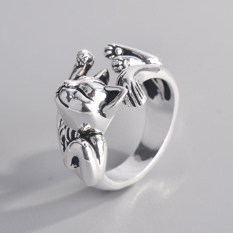 Cluster Rings Retro Cute Lucky Cat Shape Men's Open Ring Thai Dance Party Finger Delicate Girl Gift Fashion Punk Jewelry For Women
Cluster Rings Retro Cute Lucky Cat Shape Men's Open Ring Thai Dance Party Finger Delicate Girl Gift Fashion Punk Jewelry For Women