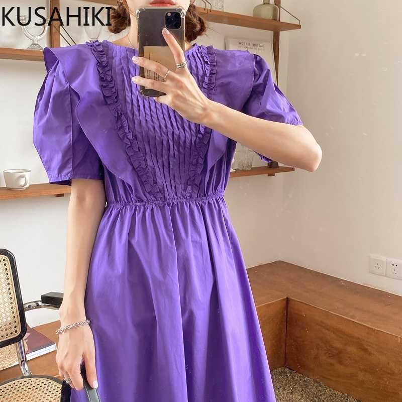KUSAHIKI Woman Dress Korean Pleated Ruffle Patchwork Dresses Puff Sleeve High Waist Back Bow Tie Vestido Feminimos 6H488 210602, Black
KUSAHIKI Woman Dress Korean Pleated Ruffle Patchwork Dresses Puff Sleeve High Waist Back Bow Tie Vestido Feminimos 6H488 210602, Black