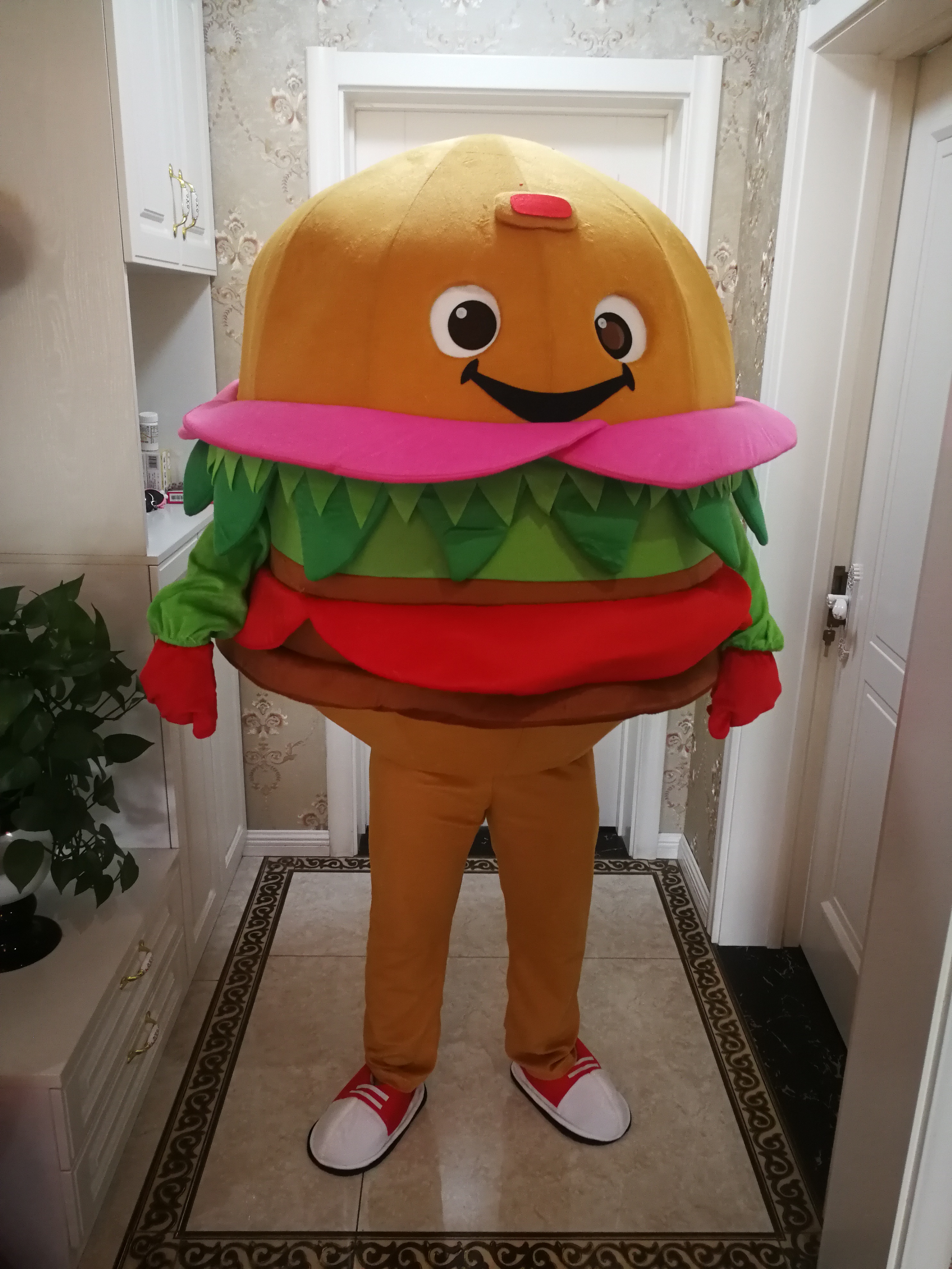 Real Picture hamburger mascot costume Fancy Dress For Halloween Carnival Party support customization, Red
Real Picture hamburger mascot costume Fancy Dress For Halloween Carnival Party support customization, Red