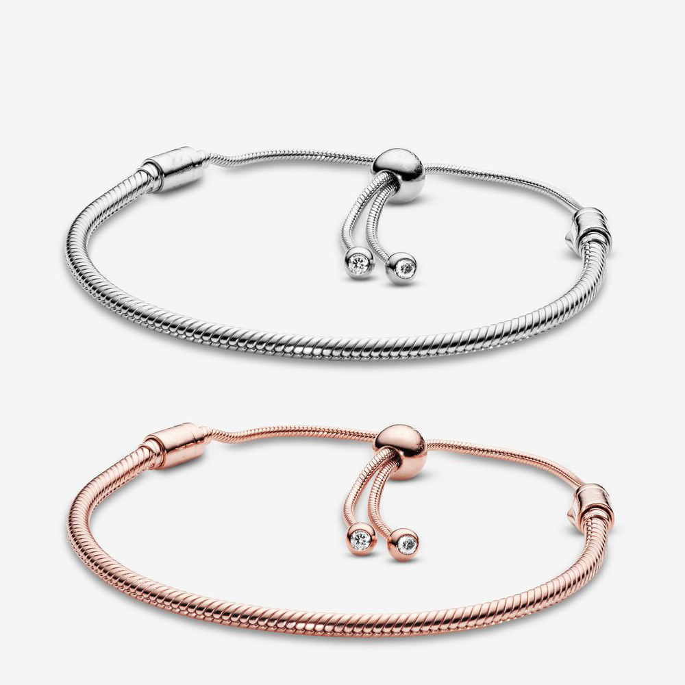 925 Sterling Silver Bracelets For Women Jewelry DIY Fit Pandora Charm Snake Chain Slider Charms Bracelet Design Fashion Classic Lady Gift With Original Box
925 Sterling Silver Bracelets For Women Jewelry DIY Fit Pandora Charm Snake Chain Slider Charms Bracelet Design Fashion Classic Lady Gift With Original Box