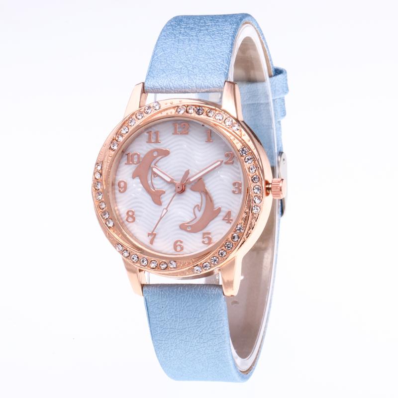 Wristwatches Fashion Women Watches Top Brand Gold Diamond Dolphin Casual Quartz Watch Leather Strap Relogio Feminino, White
Wristwatches Fashion Women Watches Top Brand Gold Diamond Dolphin Casual Quartz Watch Leather Strap Relogio Feminino, White