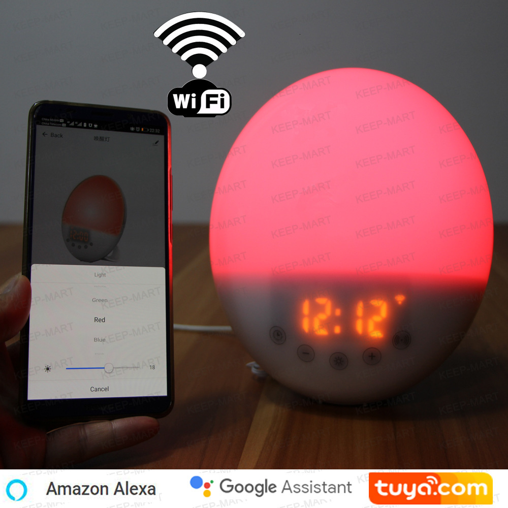 smart app sunrise and sunset electronic alexa voice wifi wake up alarm clock colorful night light
smart app sunrise and sunset electronic alexa voice wifi wake up alarm clock colorful night light