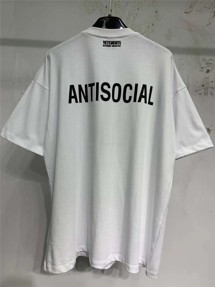 Vetements No Social Media T-shirt Men Women's Association T-shirts, White;black
Vetements No Social Media T-shirt Men Women's Association T-shirts, White;black