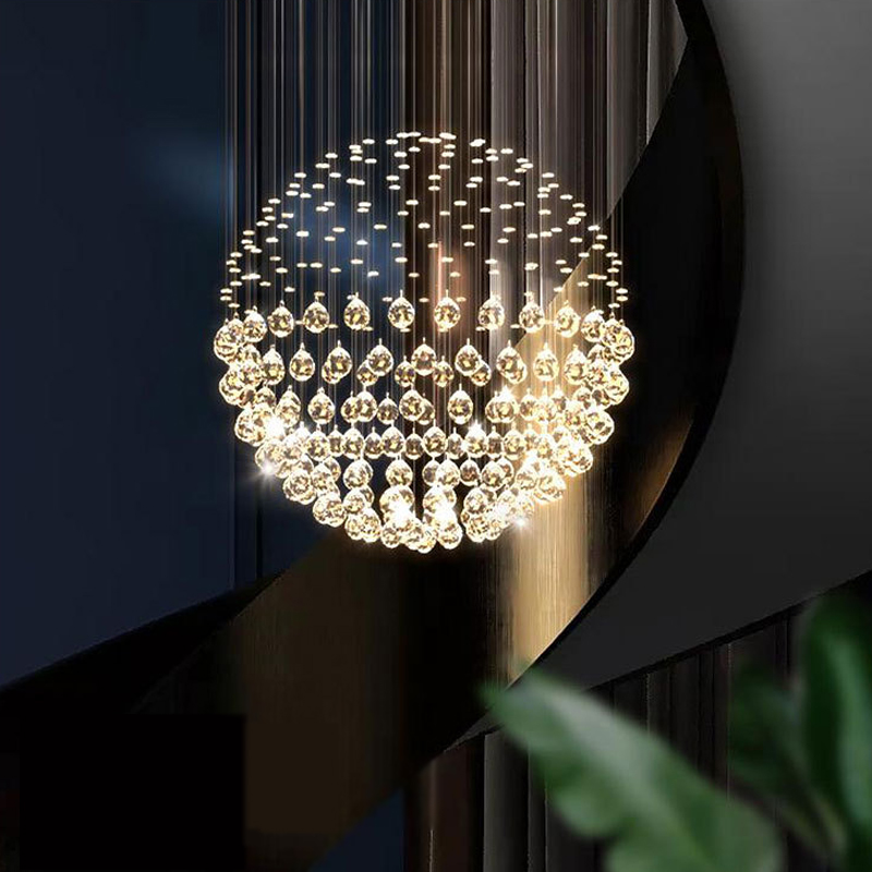 New Modern LED K9 Ball Crystal Chandeliers Crystal Pendant Light chandelier lights Chandelier Clear Ball Ceiling Light