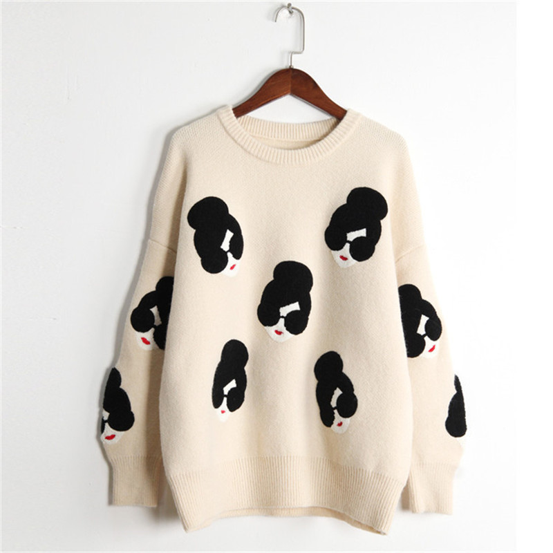 Women Sweaters and Pullovers Winter Warm Knitted Wool Long Korean Tunic Loose Sleeve Jumpers Sexy Christmas Tops 210428