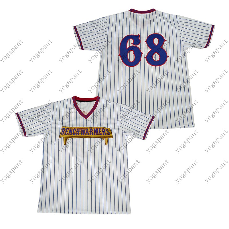 Mens Baseball Jersey Stitched Clark Reedy #68 Benchwarmers Pinstriped Jerseys, Blue;black
Mens Baseball Jersey Stitched Clark Reedy #68 Benchwarmers Pinstriped Jerseys, Blue;black