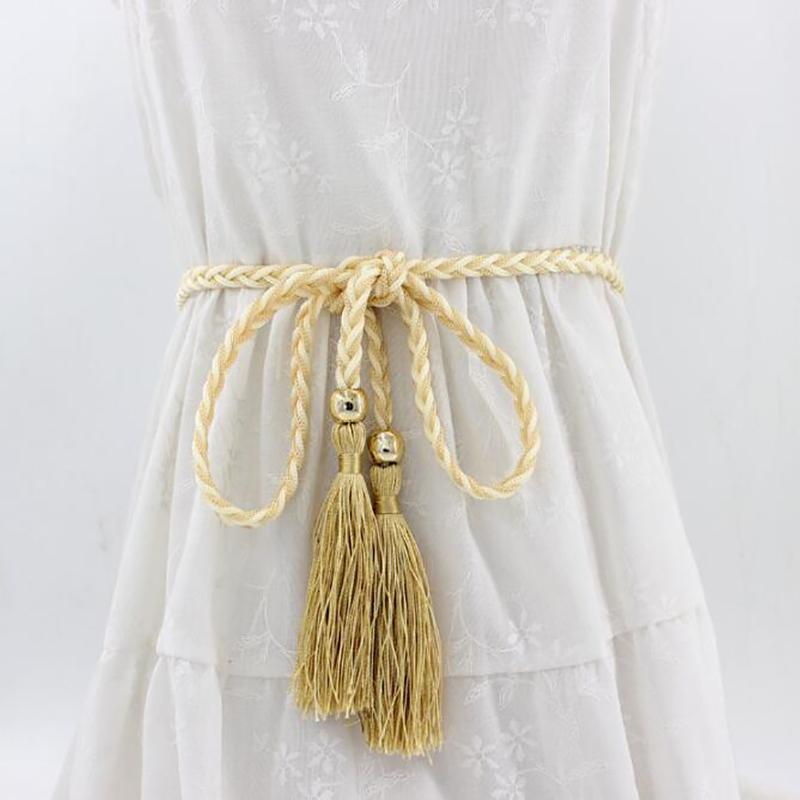 Belts Women Bohemia Style Braided Tassel Belt Fashion Ladies Woven Knot Decorated Waist Chain Rope Accessories, Black;brown
Belts Women Bohemia Style Braided Tassel Belt Fashion Ladies Woven Knot Decorated Waist Chain Rope Accessories, Black;brown