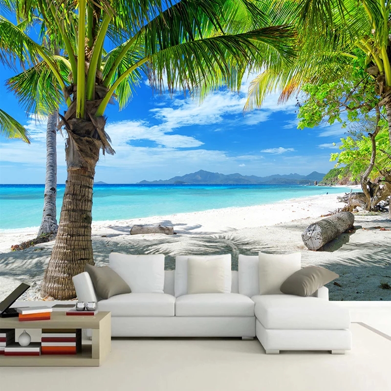 Wallpaper 3D Sea Beach Coconut Tree Seascape Painting Modern Living Room Sofa TV Background Wall Paper Waterproof, Purple
Wallpaper 3D Sea Beach Coconut Tree Seascape Painting Modern Living Room Sofa TV Background Wall Paper Waterproof, Purple