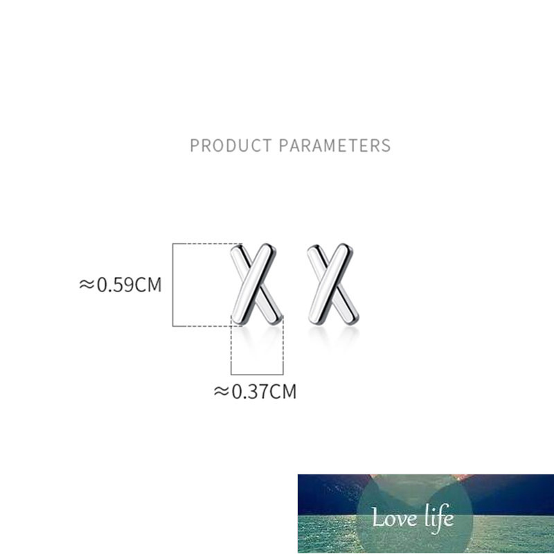 Korean Minimalist Cross Earrings Gold Silver Color Simple Small Mini Stud Earrings for Women Fashion Chic Jewelry Factory price expert design Quality 