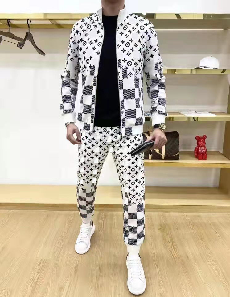 Men Woemn Tracksuit Jackets Top Version Spring Autumn Unisex Tracksuits With Letters Side Embroidery Tops+Pants Casual Jacket Sport SuitM--3XL066, White
Men Woemn Tracksuit Jackets Top Version Spring Autumn Unisex Tracksuits With Letters Side Embroidery Tops+Pants Casual Jacket Sport SuitM--3XL066, White