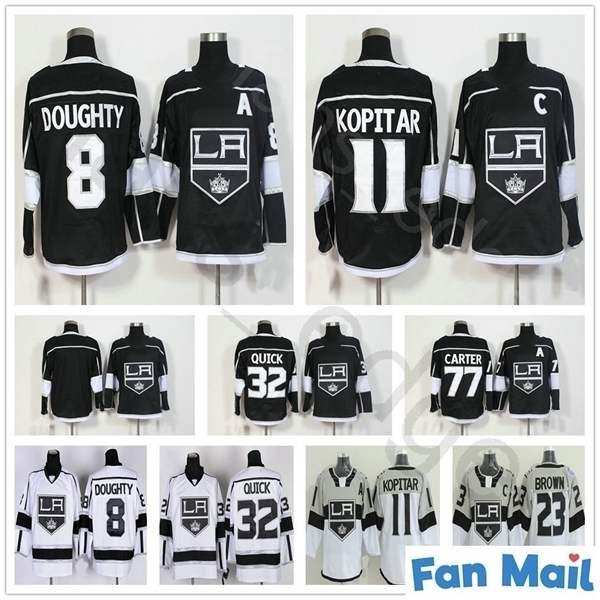 2018 New Style Los Angeles Kings #8 Drew Doughty 11 Anze Kopitar 23 Dustin Brown 32 Jonathan Quick 77 Jeff Carter Hockey Jersey, Black;red
2018 New Style Los Angeles Kings #8 Drew Doughty 11 Anze Kopitar 23 Dustin Brown 32 Jonathan Quick 77 Jeff Carter Hockey Jersey, Black;red