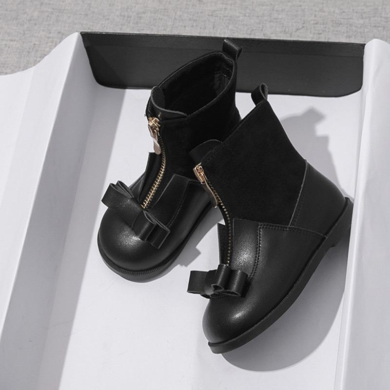 Boots Girls Front Zipper British Style Winter European And American Low Tube Solid Color Plus Velvet Short, Black;grey
Boots Girls Front Zipper British Style Winter European And American Low Tube Solid Color Plus Velvet Short, Black;grey