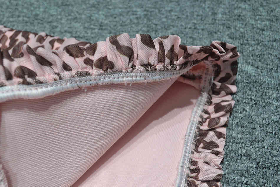 Free Sexy Pink Leopard Print Bandage Dress Women's Sling Sleeveless Hollow Bodycon Draped Club Party Vestido 210524