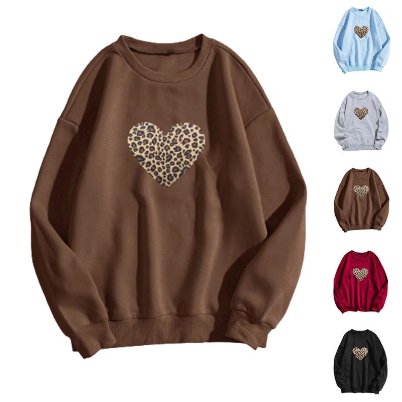 Women's Hoodies & Sweatshirts Leopard Heart Jumper Unisex Women Long Sleeve Sweatshirt Casual Loose Shirt Pullover Vacation Winter Autumn Bl, Blue
Women's Hoodies & Sweatshirts Leopard Heart Jumper Unisex Women Long Sleeve Sweatshirt Casual Loose Shirt Pullover Vacation Winter Autumn Bl, Blue