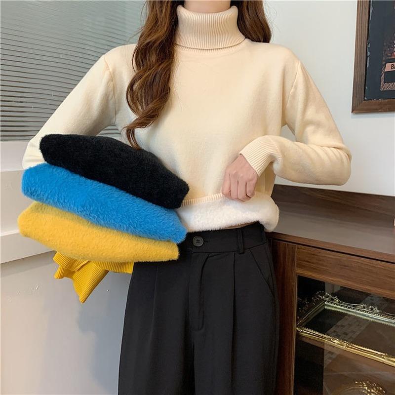 Women's Sweaters Black Solid Ribbed Jumpers Casual Turtleneck Striped Sweater Pullover Korean Blouse Knitted Long Sleeve Sueter Mujer Basic
Women's Sweaters Black Solid Ribbed Jumpers Casual Turtleneck Striped Sweater Pullover Korean Blouse Knitted Long Sleeve Sueter Mujer Basic
