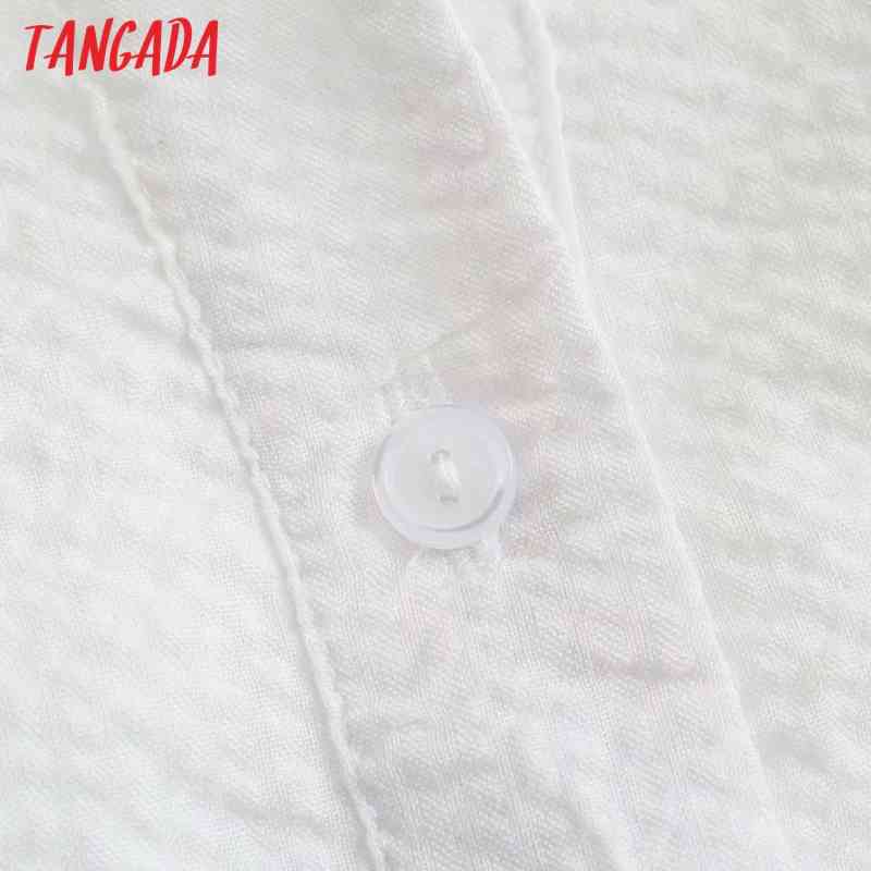 Women White Crop Blouse Long Sleeve Chic Female Lady Shirt Blusas Femininas 4M17 210416