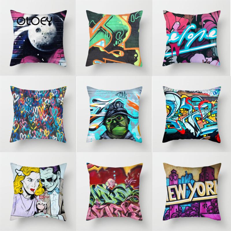 Graffiti Wild Square Polyester Cushion Cover Home Bedroom El Car Seat Decorative Soft And Comfortable 45x45cm . Cushion/Decorative Pillow
Graffiti Wild Square Polyester Cushion Cover Home Bedroom El Car Seat Decorative Soft And Comfortable 45x45cm . Cushion/Decorative Pillow