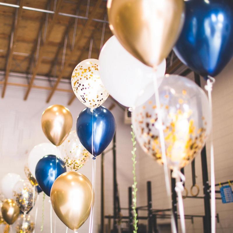 Party Decoration 127pcs Balloon Garland Arch Kit Chrome Gold Latex Blue Balloons Wedding Birthday Baby Shower