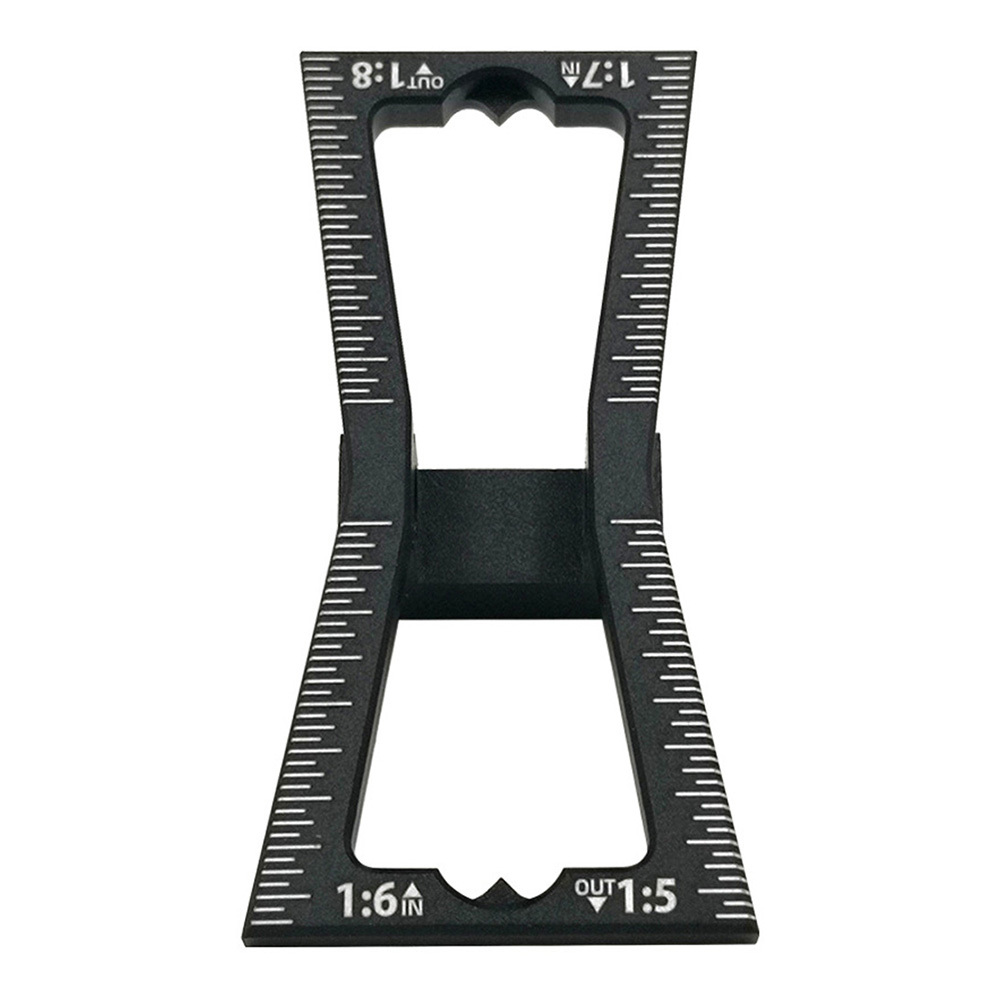 Aluminum Alloy Dovetail Marker Jig Woodworking Template Scale Dovetail Gauge Guide Tool Wood Joints Scriber 1:5 1:6 1:7 1:8 Slop