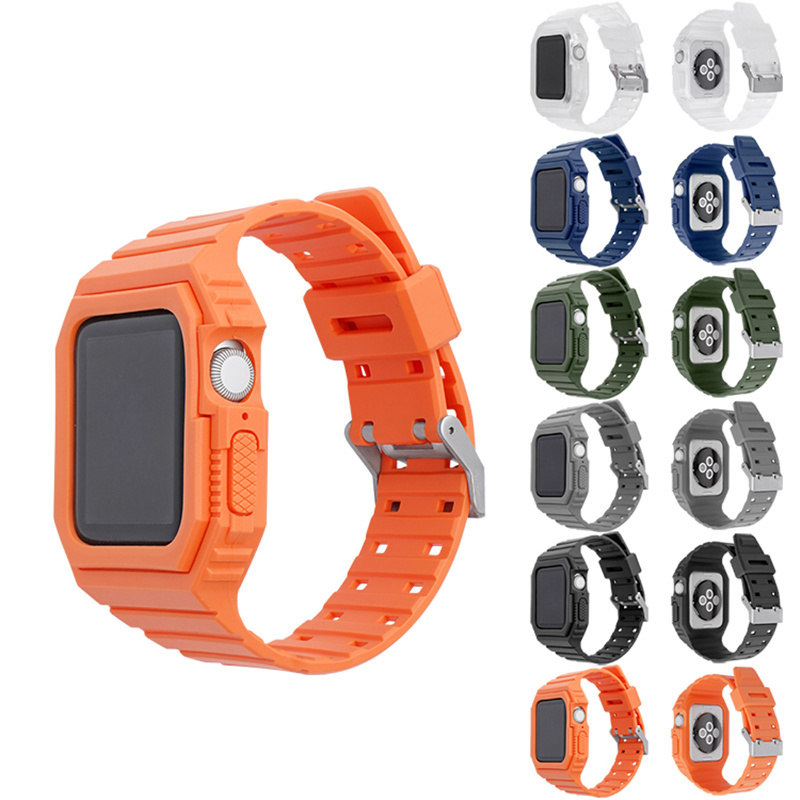 for Apple Watch Series 7 6 5 4 3 2 SE Tough Armor TPU Protective Case Wrist Band Strap Bracelet Cover, Green
for Apple Watch Series 7 6 5 4 3 2 SE Tough Armor TPU Protective Case Wrist Band Strap Bracelet Cover, Green