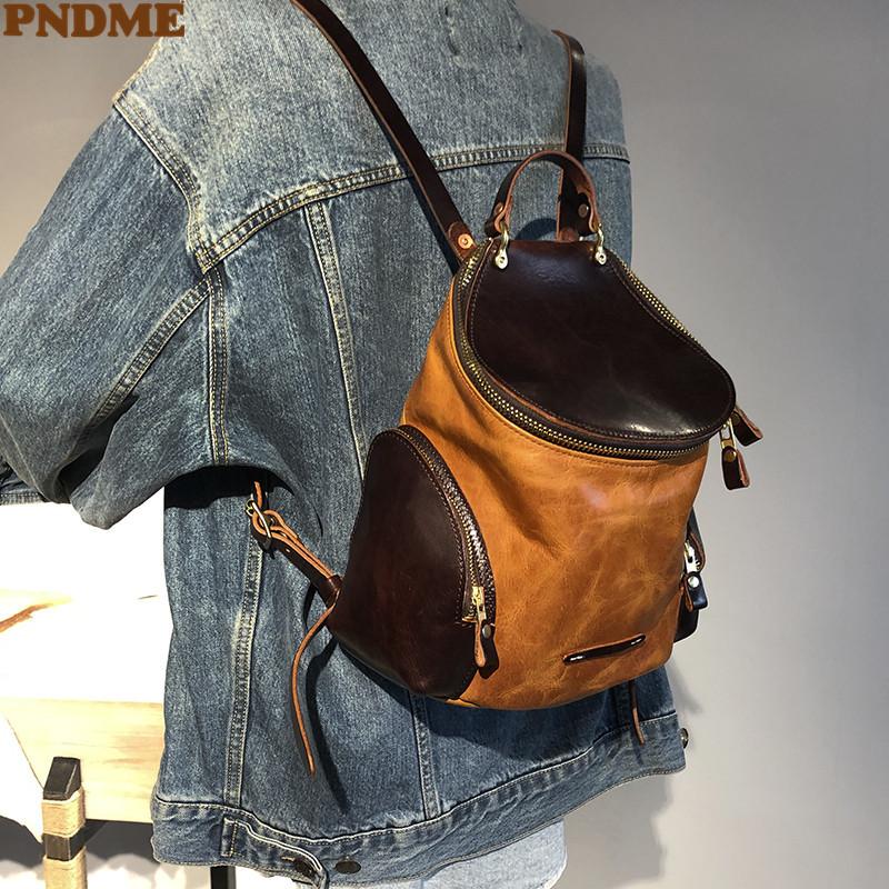 Backpack Style PNDME Vintage Luxury Genuine Leather Women's Small Fashion Designer Natural Real Cowhide Weekend Daily Cute School Bag, Red
Backpack Style PNDME Vintage Luxury Genuine Leather Women's Small Fashion Designer Natural Real Cowhide Weekend Daily Cute School Bag, Red