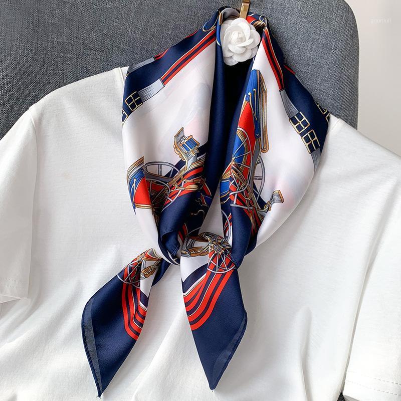 Scarves Women Scarf Summer Silk Shawls Lady Sunscreen Beach Fashion Carriage Print 70cm Square Muslim Headscarf, Blue;gray
Scarves Women Scarf Summer Silk Shawls Lady Sunscreen Beach Fashion Carriage Print 70cm Square Muslim Headscarf, Blue;gray