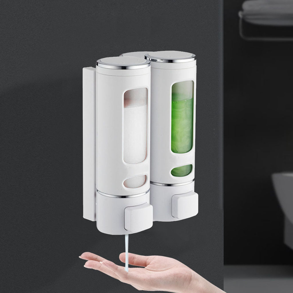 400ml single soap dispenser wall-mounting shower shampoo dispenser liquid vessel soap accessories to bathroom