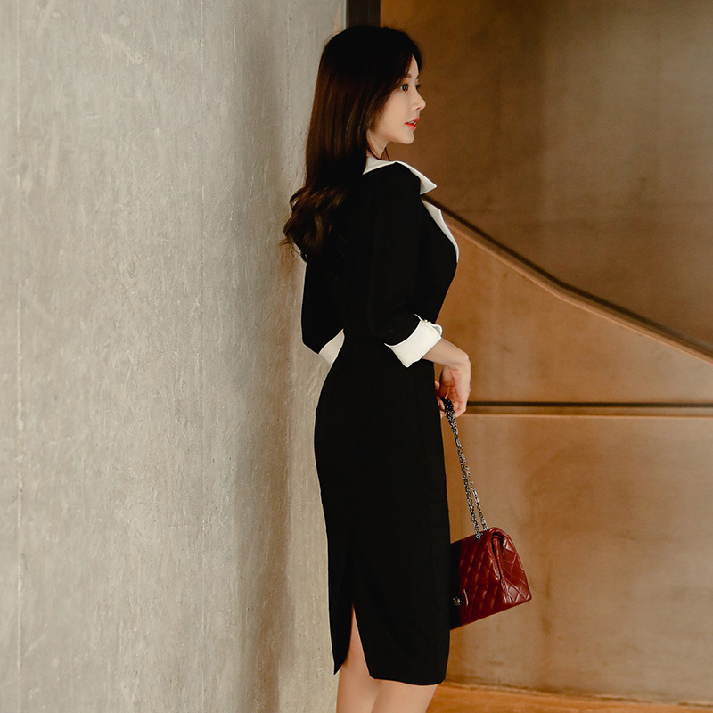 Fashion Dress Women Spring Dresse Casual Office Lady Elegant Business Bodycon Wear to Work Dress Vestidos Clothes 210331