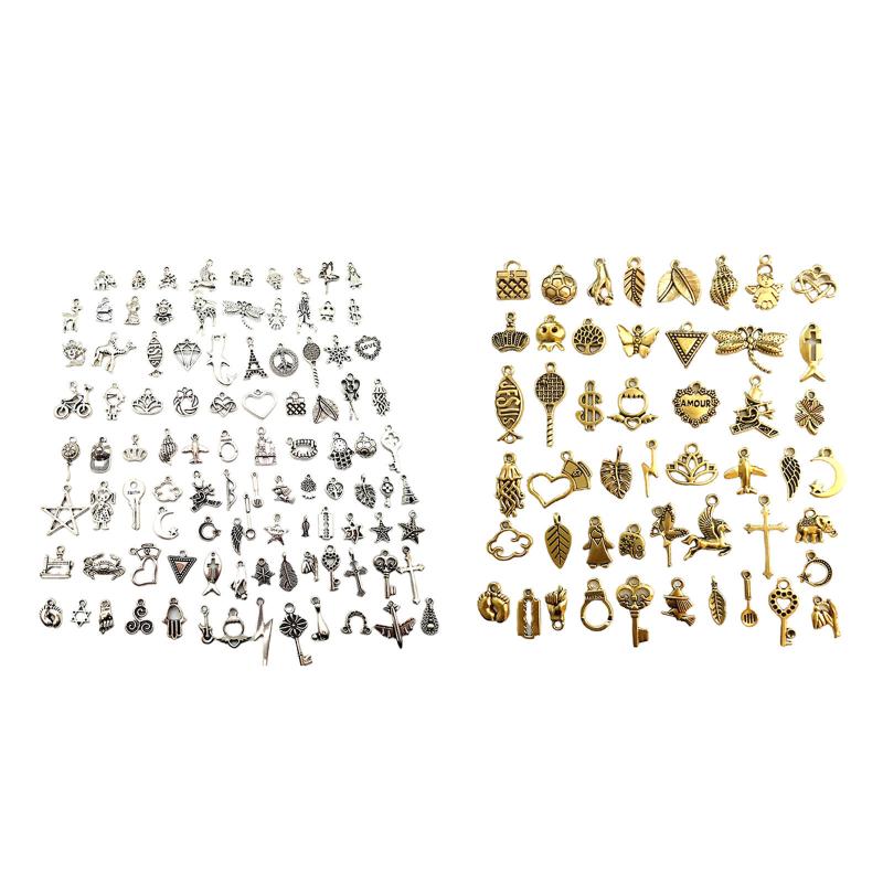 Charms 100 Styles Beads Pendants Jewelry Fashion Accessories For Crafting, Bronze;silver
Charms 100 Styles Beads Pendants Jewelry Fashion Accessories For Crafting, Bronze;silver