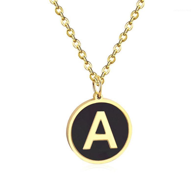Gold/Silver Black Shell Stainless Steel 26 Capital Letter Necklaces Alphabet Initial Pendants Necklace Party Jewelry Gift Chains
Gold/Silver Black Shell Stainless Steel 26 Capital Letter Necklaces Alphabet Initial Pendants Necklace Party Jewelry Gift Chains