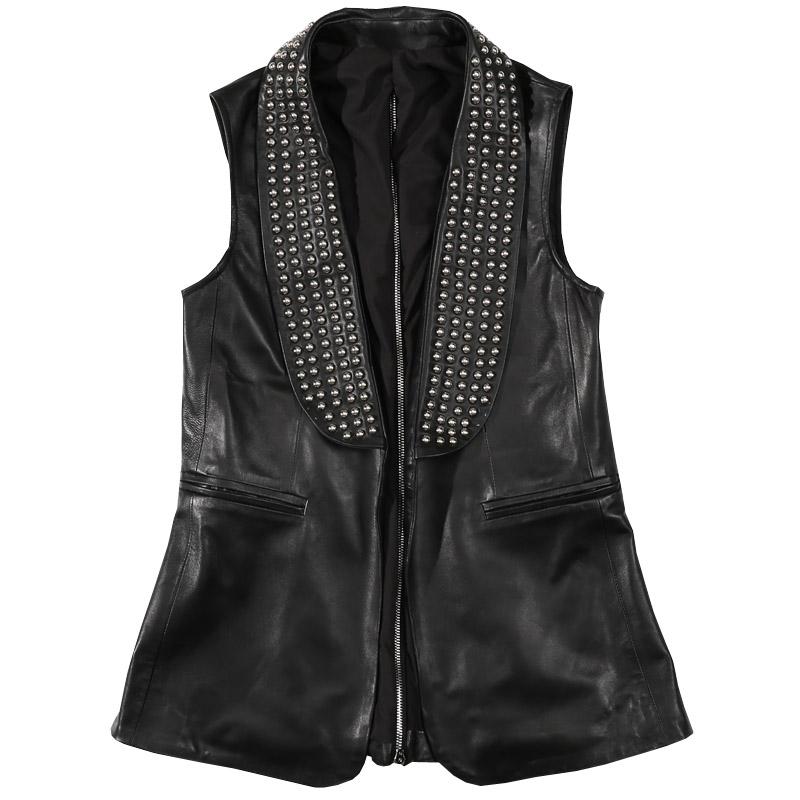 Women's Leather & Faux Women Fall Jackets 2021 Rivet Decoration Genuine Black Vest Casual Streetwear Slim Fit Real Sheepskin Ladies Vests
Women's Leather & Faux Women Fall Jackets 2021 Rivet Decoration Genuine Black Vest Casual Streetwear Slim Fit Real Sheepskin Ladies Vests