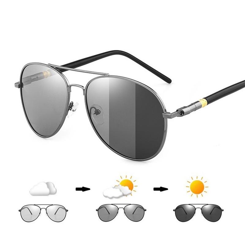 Sunglasses Pochromic Chameleon Pilot Polarized For Men Luxury Design Male Fashion Vintage Driving Fishing Polaroid Glasses
Sunglasses Pochromic Chameleon Pilot Polarized For Men Luxury Design Male Fashion Vintage Driving Fishing Polaroid Glasses