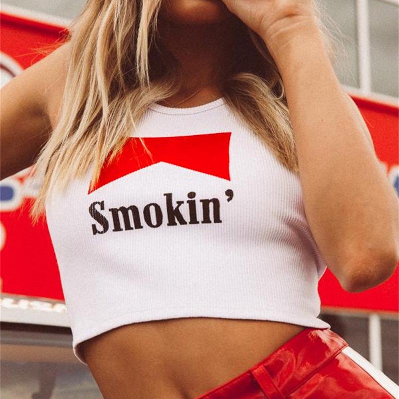 Women' Tanks & Camis RainMarch 2021 Summer Ins Smokin' Letters Printted Sleeveless Halter Camisole Tank Crop Top Female Streetwear Casual C, White
Women' Tanks & Camis RainMarch 2021 Summer Ins Smokin' Letters Printted Sleeveless Halter Camisole Tank Crop Top Female Streetwear Casual C, White