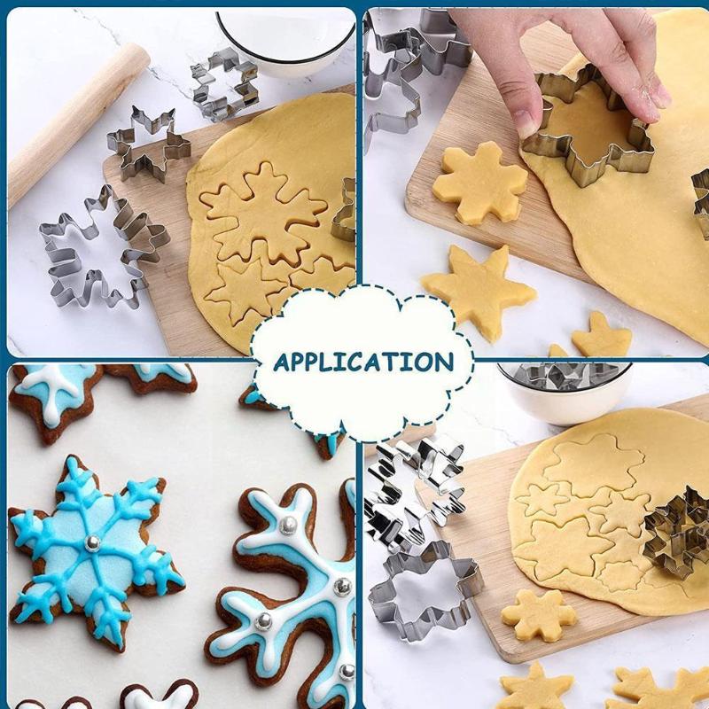 Baking Moulds 1pcs Christmas Snowflake Shape Cookies Cutter Steel Mold Fondant Cake Decorating Chocolate Diy Tools Vegetable Biscuit K9c6
Baking Moulds 1pcs Christmas Snowflake Shape Cookies Cutter Steel Mold Fondant Cake Decorating Chocolate Diy Tools Vegetable Biscuit K9c6