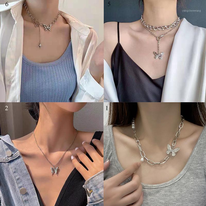 Chains Butterfly Pearl Stitching Necklace For Women Girls Fashionable Niche Style Individuality Creative Pendant Clavicle Chain
Chains Butterfly Pearl Stitching Necklace For Women Girls Fashionable Niche Style Individuality Creative Pendant Clavicle Chain