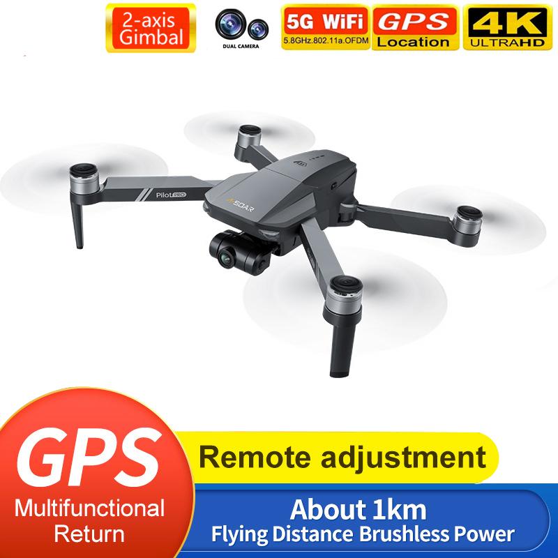 Drones X19 GPS Drone Profesional 4k HD Dual Camera 2 Axis Gimbal 5G WiFi Pography Brushless Foldable RC Quadcopter Toys