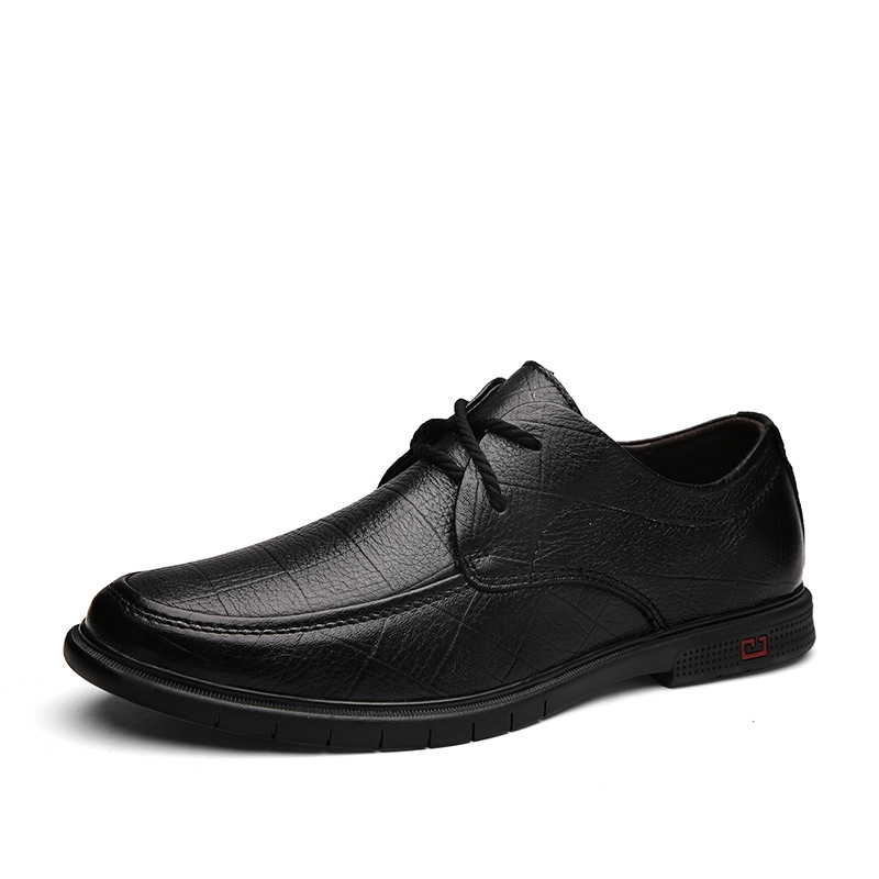 Men Dress Shoes Business Leather Shoes Round Toe Formal Shoes Spring and Autumn