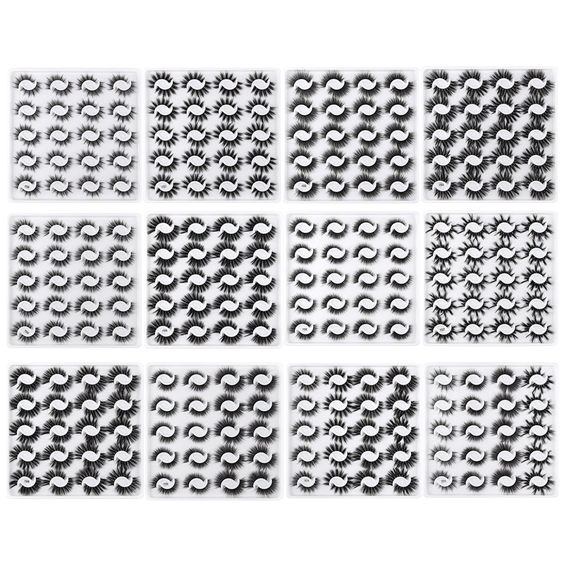20Pairs 3D Lashes Fluffy Soft Wispy Volume Natural long False Eyelashes Eye Lash Pack Reusable Eyelashs Makeup Tool Faux Cils
20Pairs 3D Lashes Fluffy Soft Wispy Volume Natural long False Eyelashes Eye Lash Pack Reusable Eyelashs Makeup Tool Faux Cils