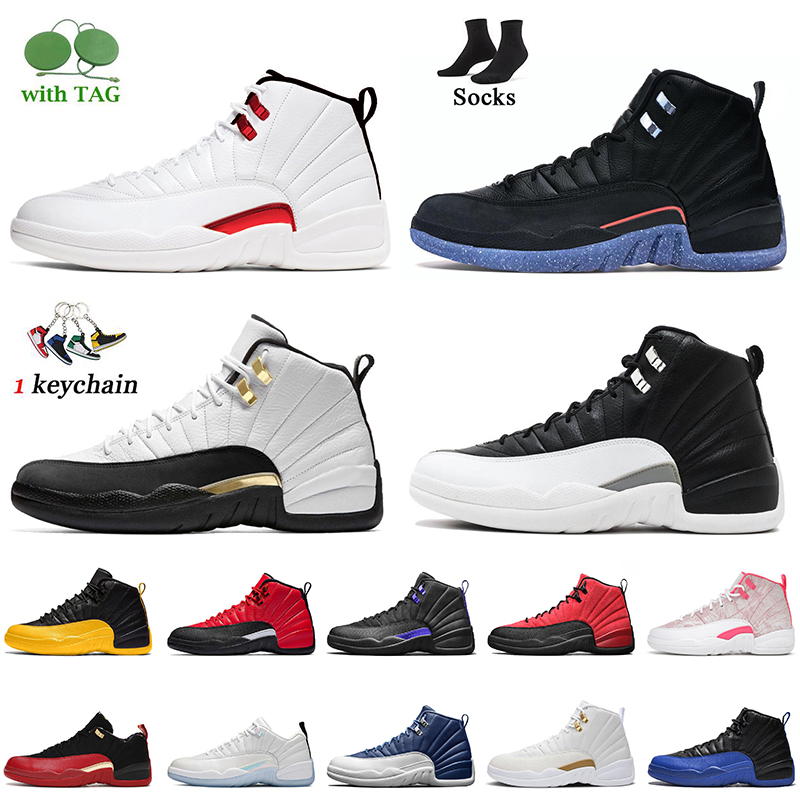 

2022 Fashion Mens Basketball Shoes Jumpman 12 12s Men Trainers Playoffs Royalty Utility Low Easter Twist Arctic Punch Reverse Flu Game II OVO White Off Sport Sneakers, D41 winterized wntr 40-47