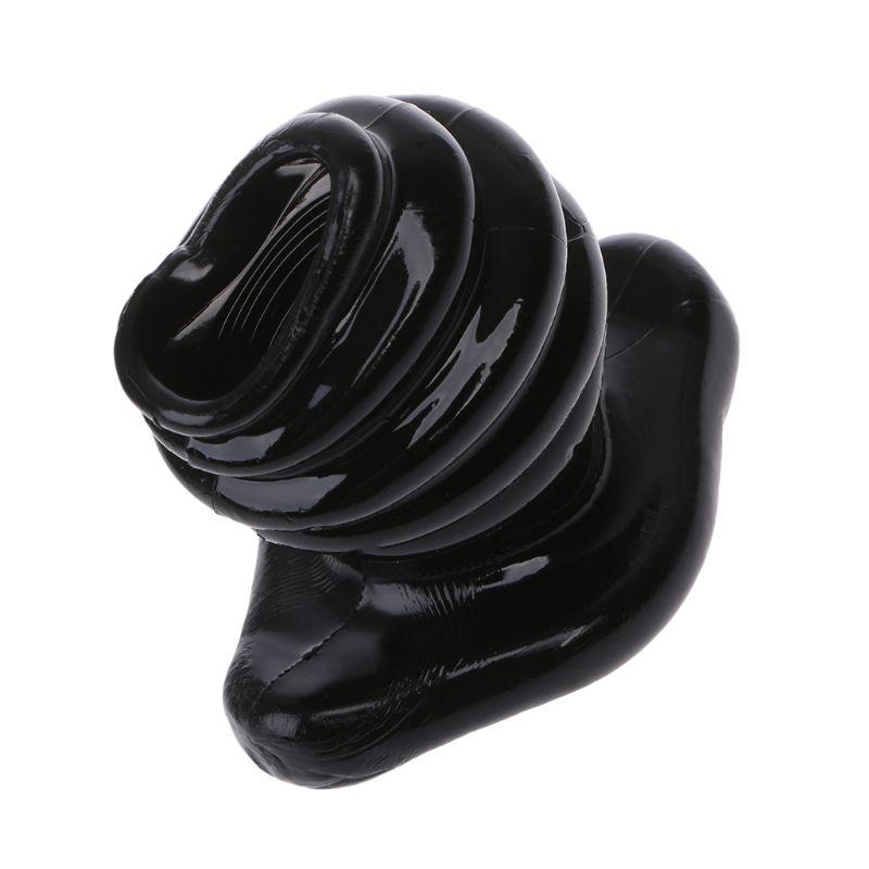 Sex Toys For Couples 3 Colors Cock Dock Full Access Tunnel BuPlug Rippled Anal Trainer Enema Hollow Play